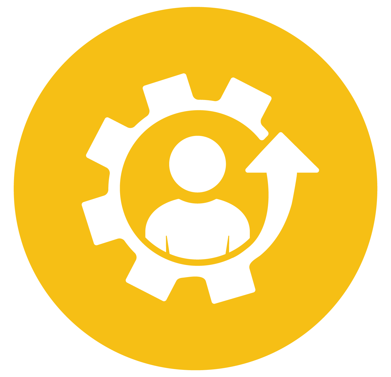 positive employee results wheel icon