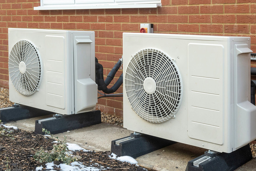 air source heat pumps