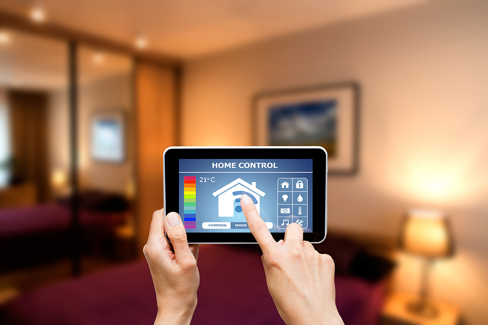 remote home control system on a digital device
